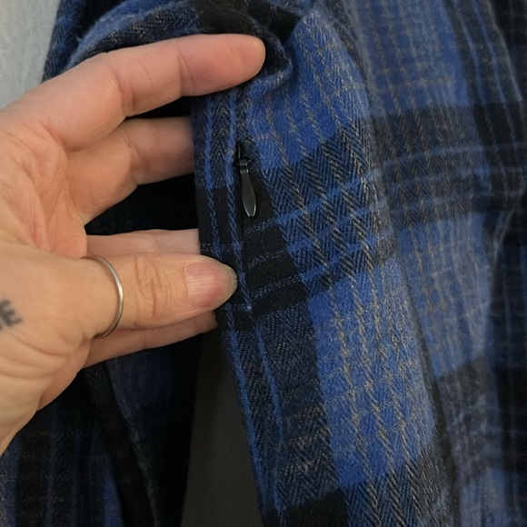 Blue and Black Plaid Women's Dress - Picture 5 of 9